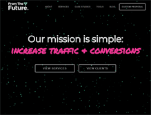 Tablet Screenshot of imfromthefuture.com